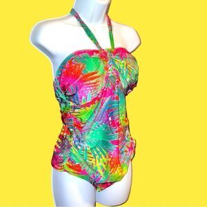 2 bamboo brand cute colorful tropical 2 piece swimsuit! New